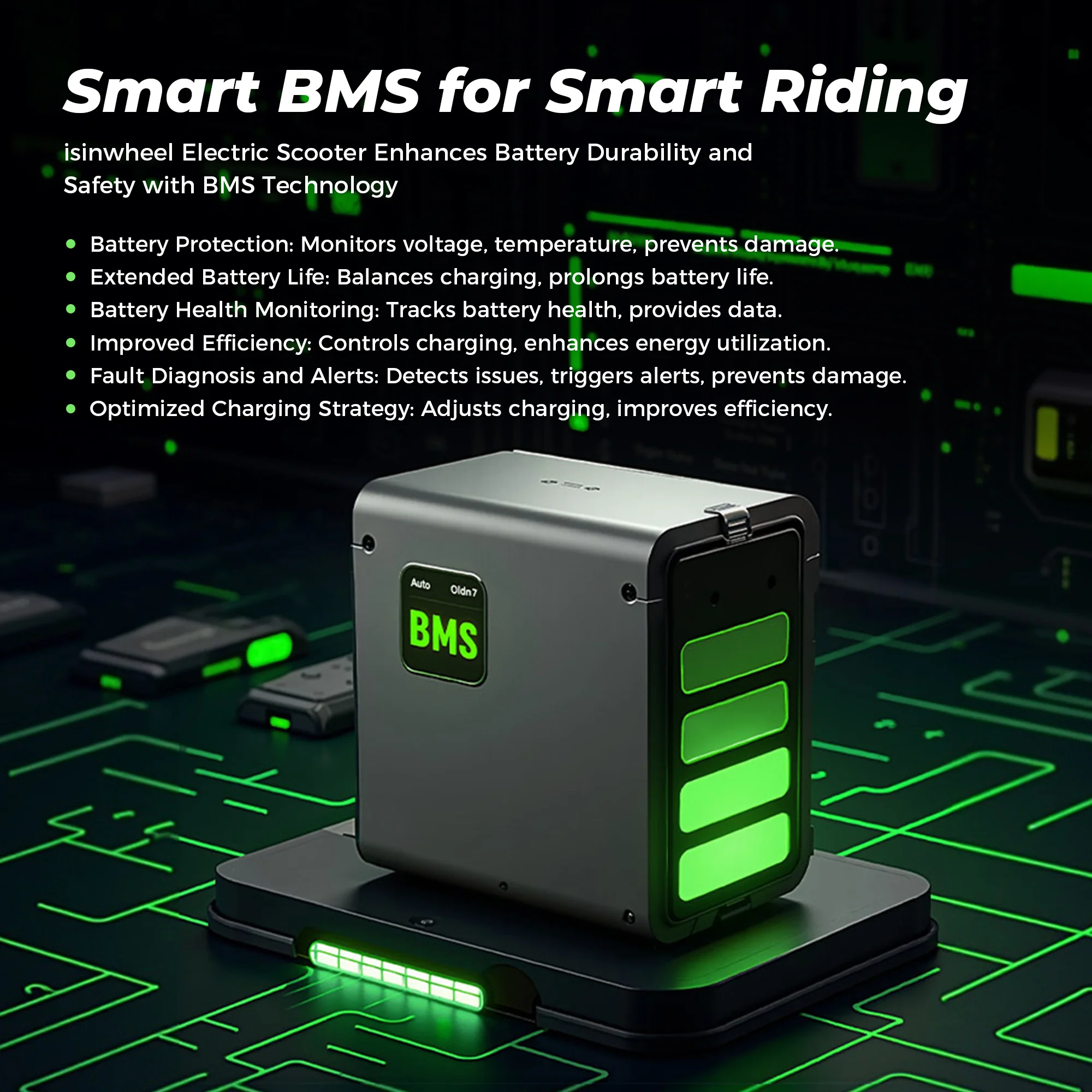 isinwheel® S10MAX 1000W Long-Range Electric Scooter for Adults - Image 9
