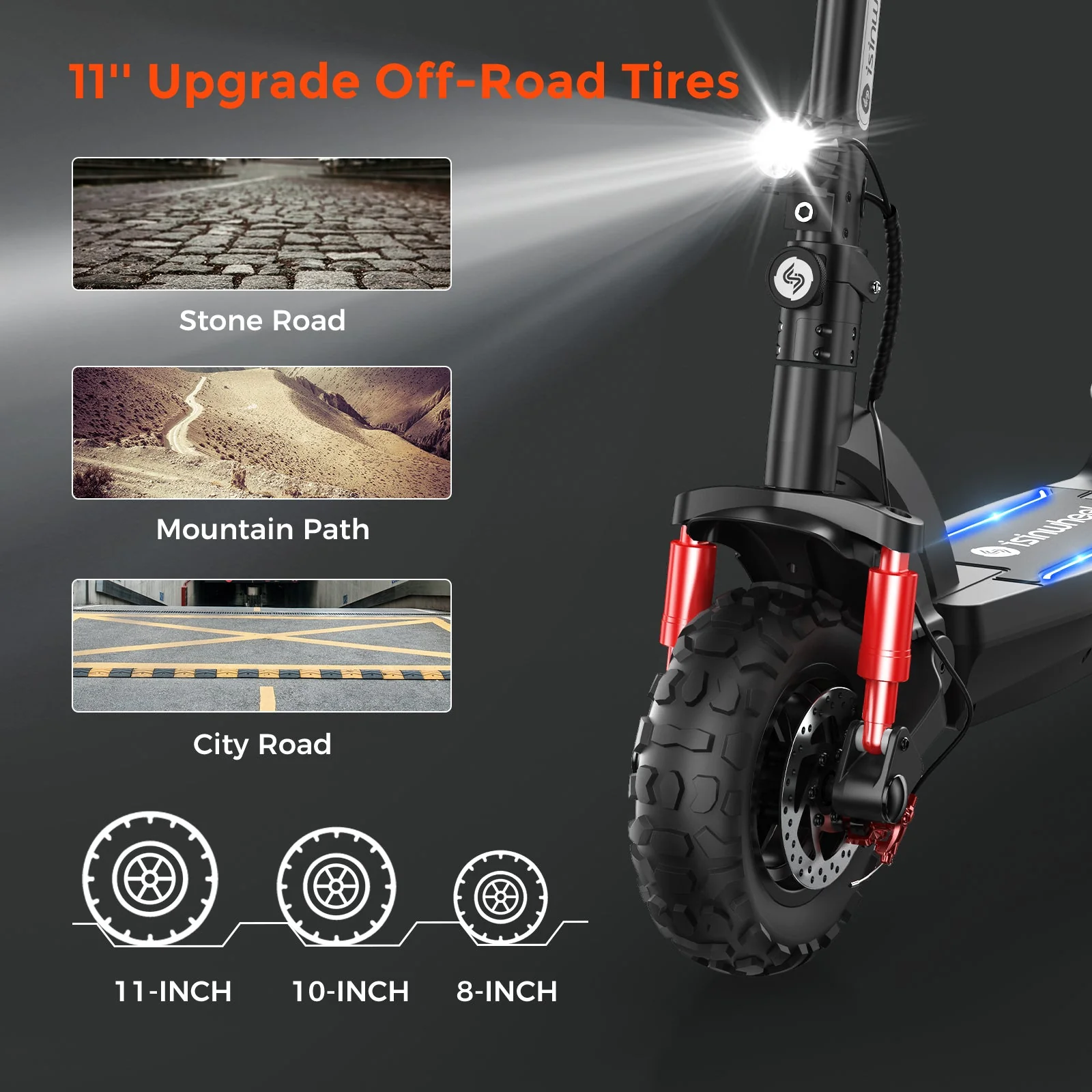 isinwheel GT2 Off Road Electric Scooter 800W Weekly Deal - Image 6