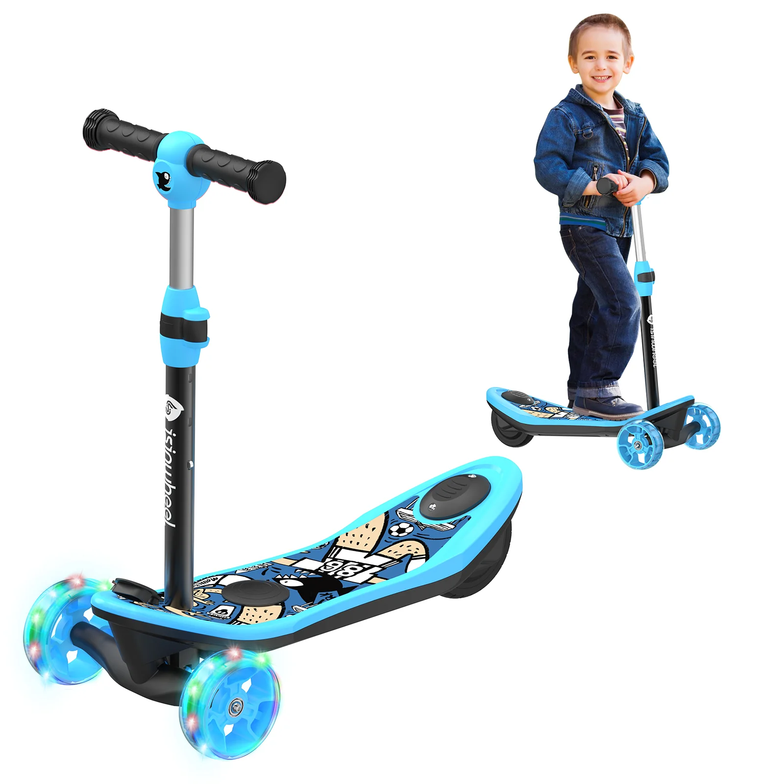isinwheel M3 3 Wheel Kids Electric Scooter for girl aged 3-12 - Image 8