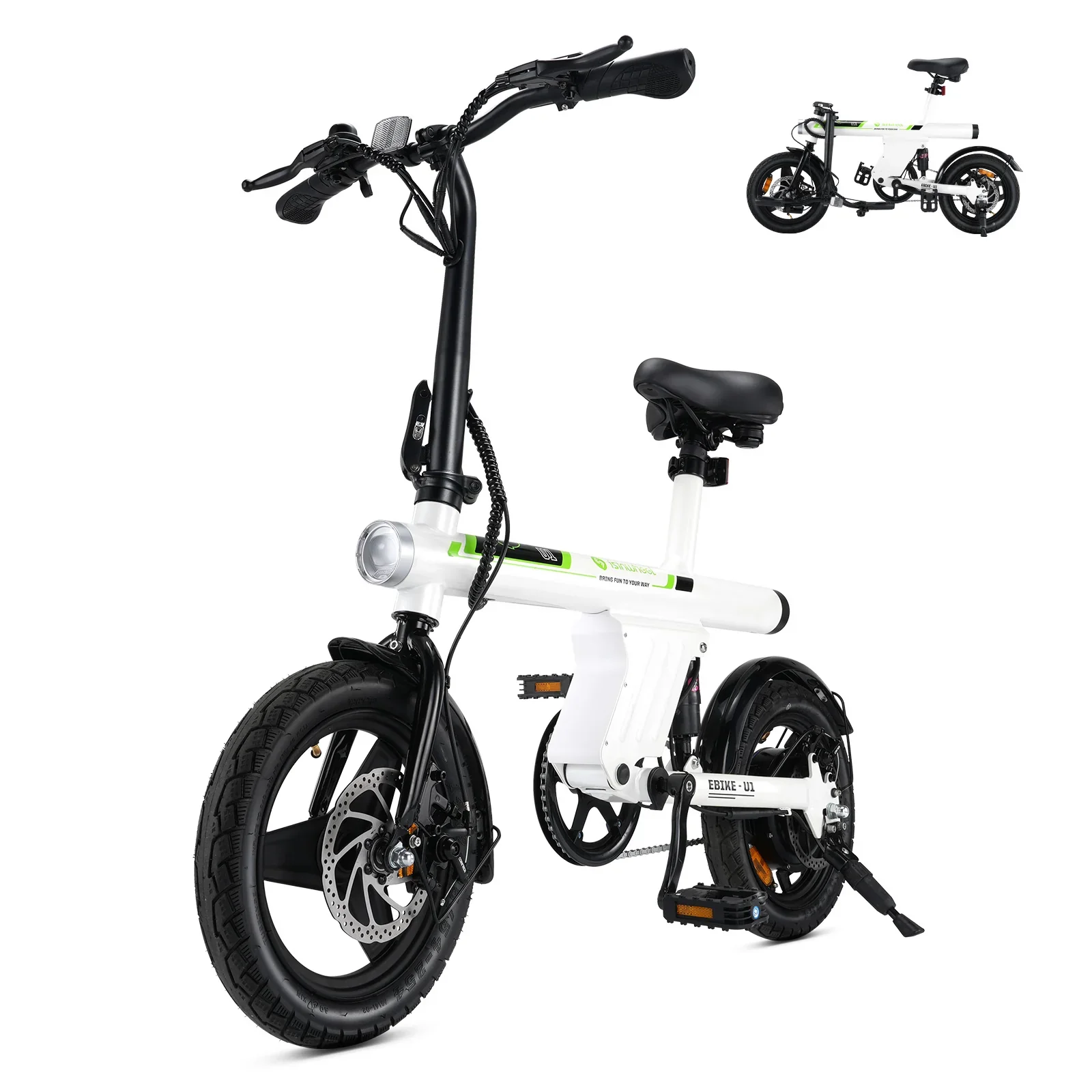 iSinwheel EB1S Commuter Electric Bicycle 500W 31Miles Range - Image 17