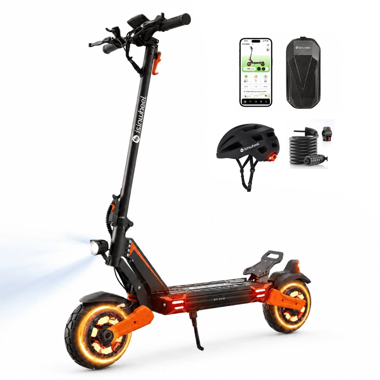 isinwheel® GT1 Dual Motor Off Road Electric Scooter 1600W - Image 16