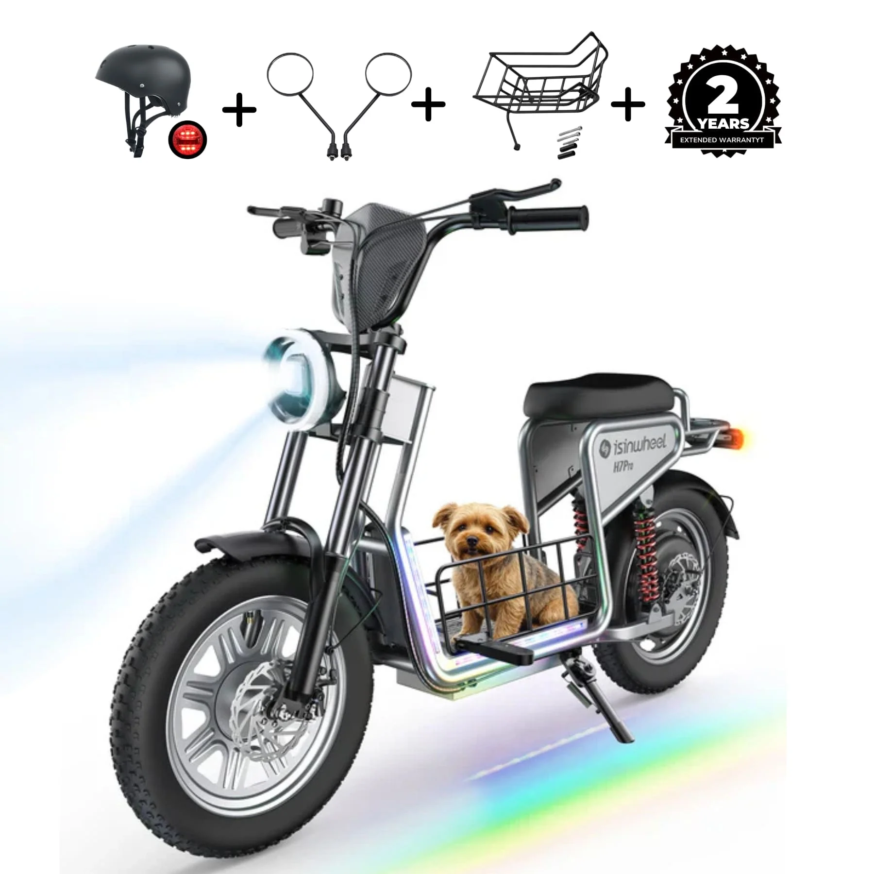 isinwheel H7Pro Comfort Electric Scooter with Seat - Image 13