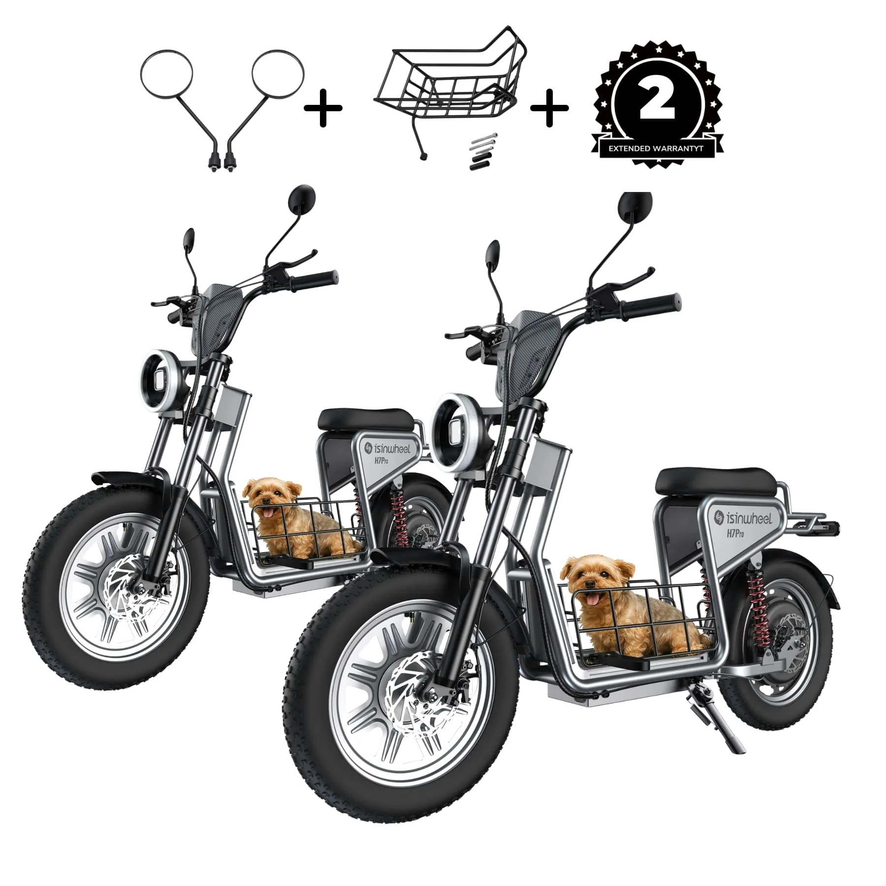 isinwheel H7Pro Comfort Electric Scooter with Seat - Image 15