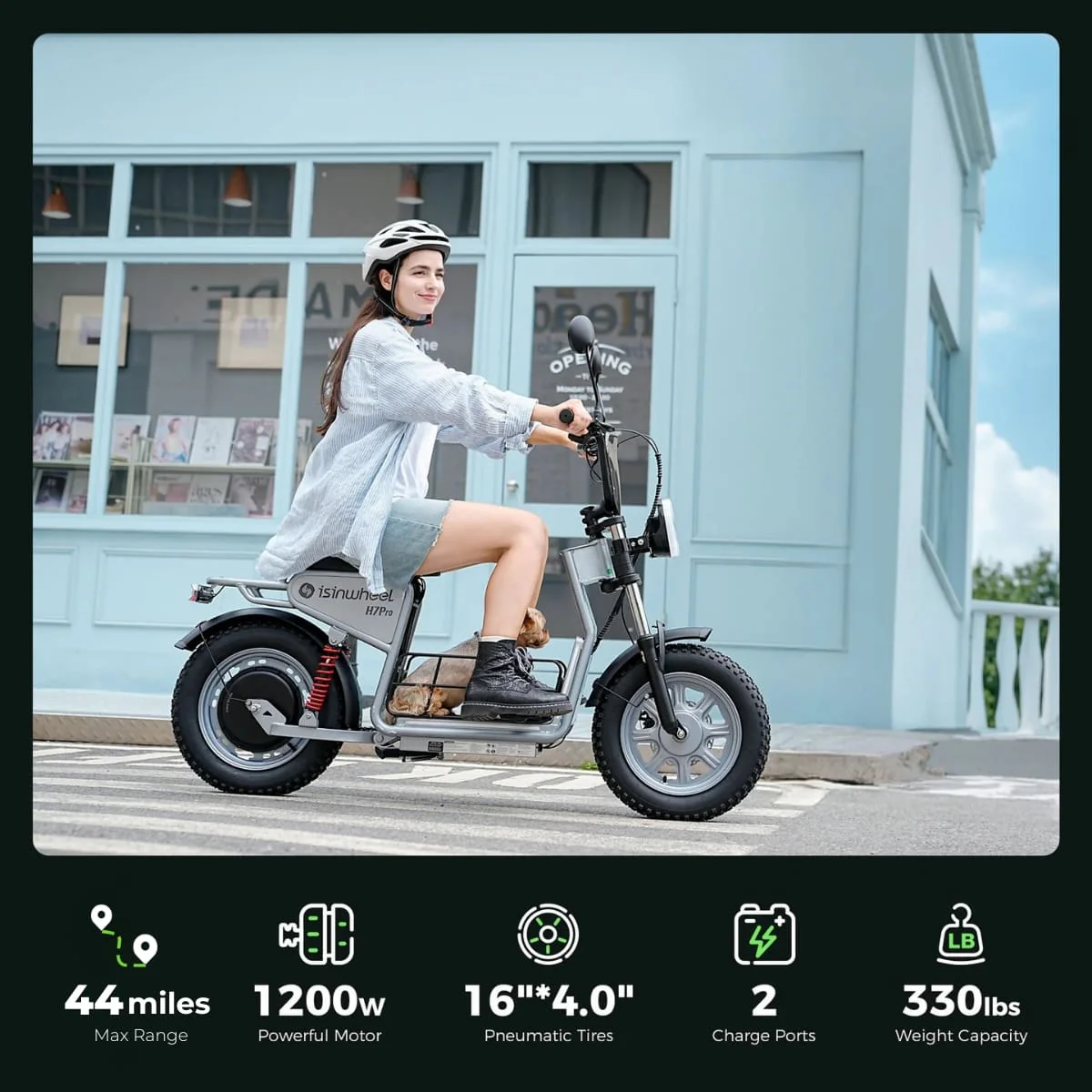 isinwheel H7Pro Comfort Electric Scooter with Seat - Image 4