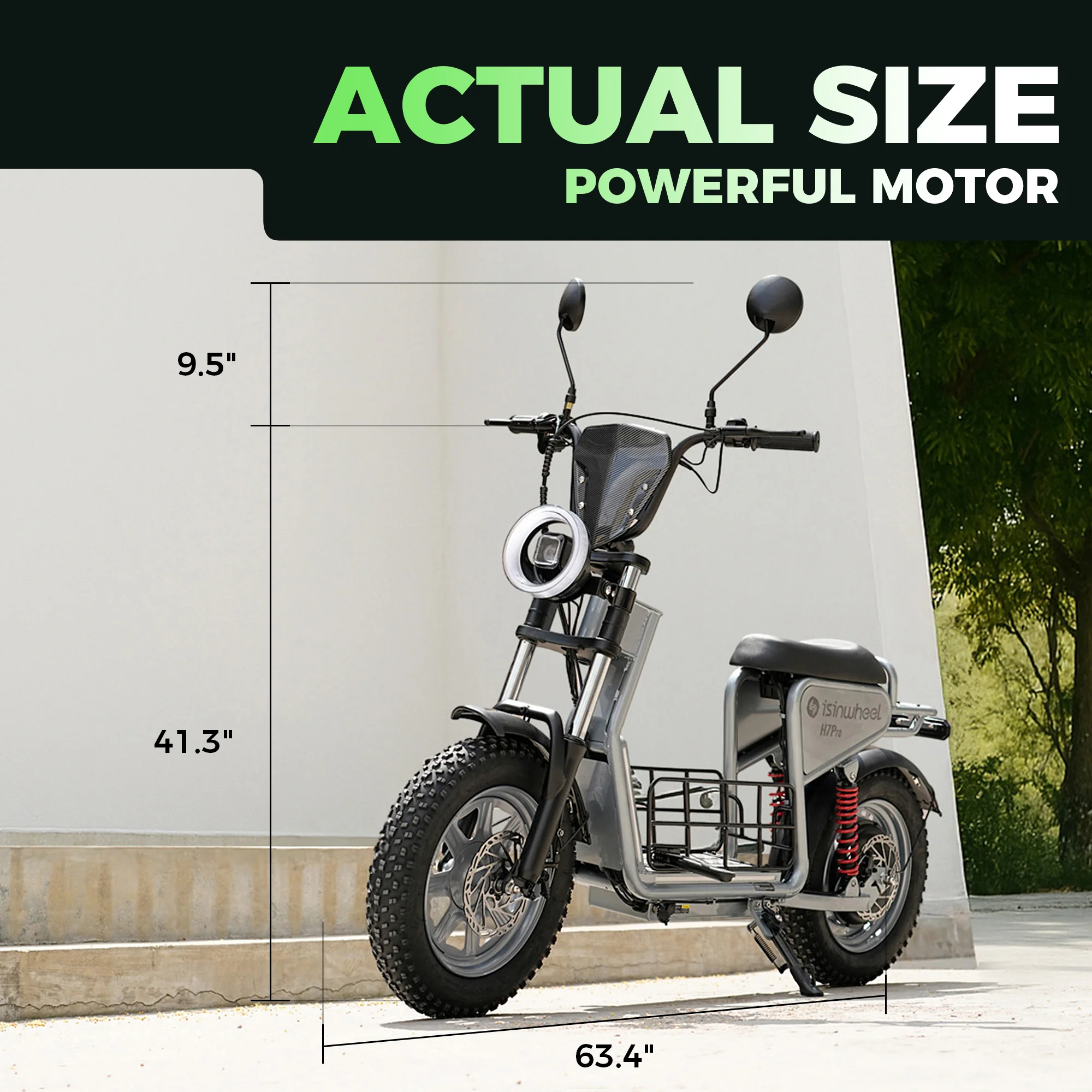 isinwheel H7Pro Comfort Electric Scooter with Seat - Image 7