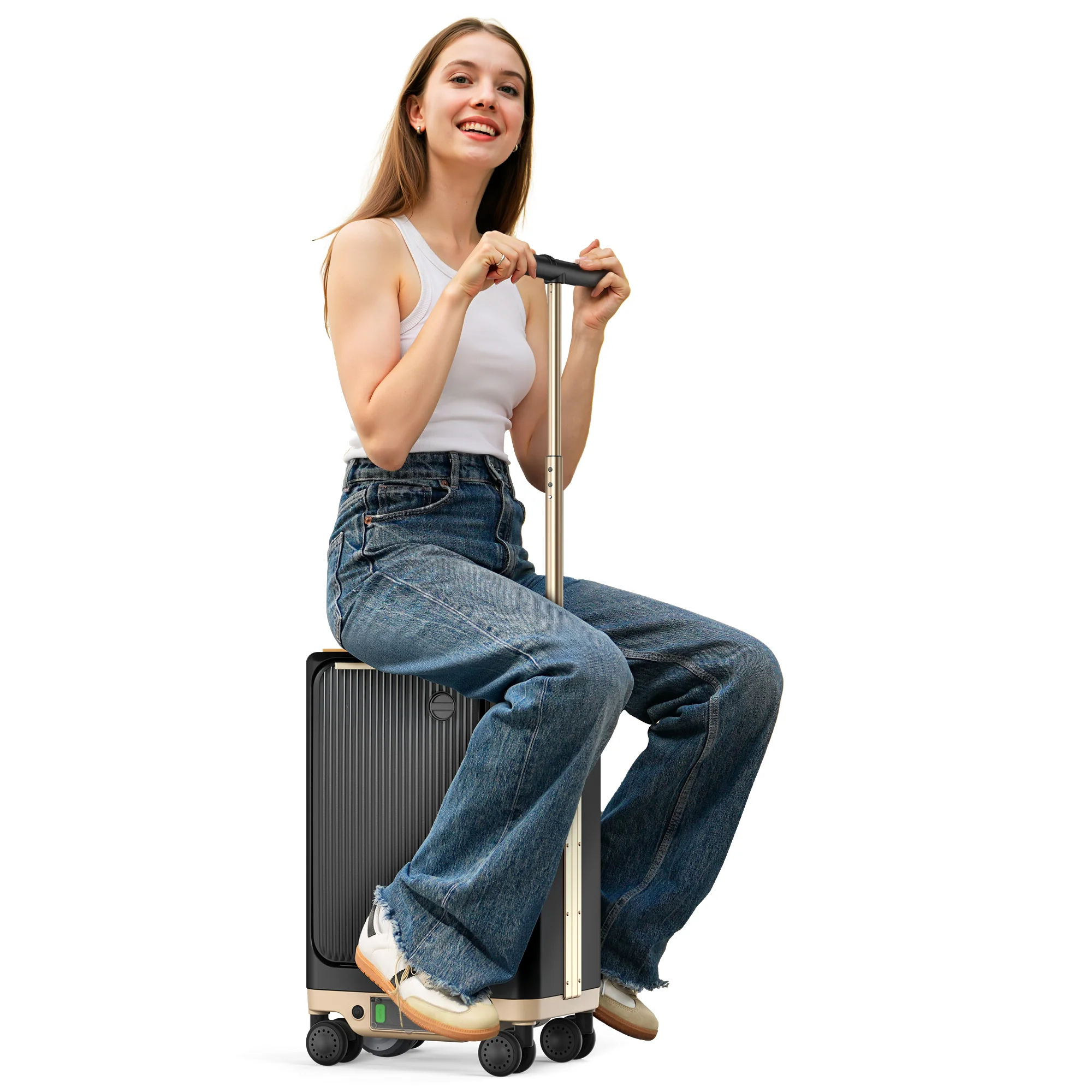 isinwheel® 20-Inch Cabin-Size Electric Suitcase Smart Luggage Airline Approved - Image 3