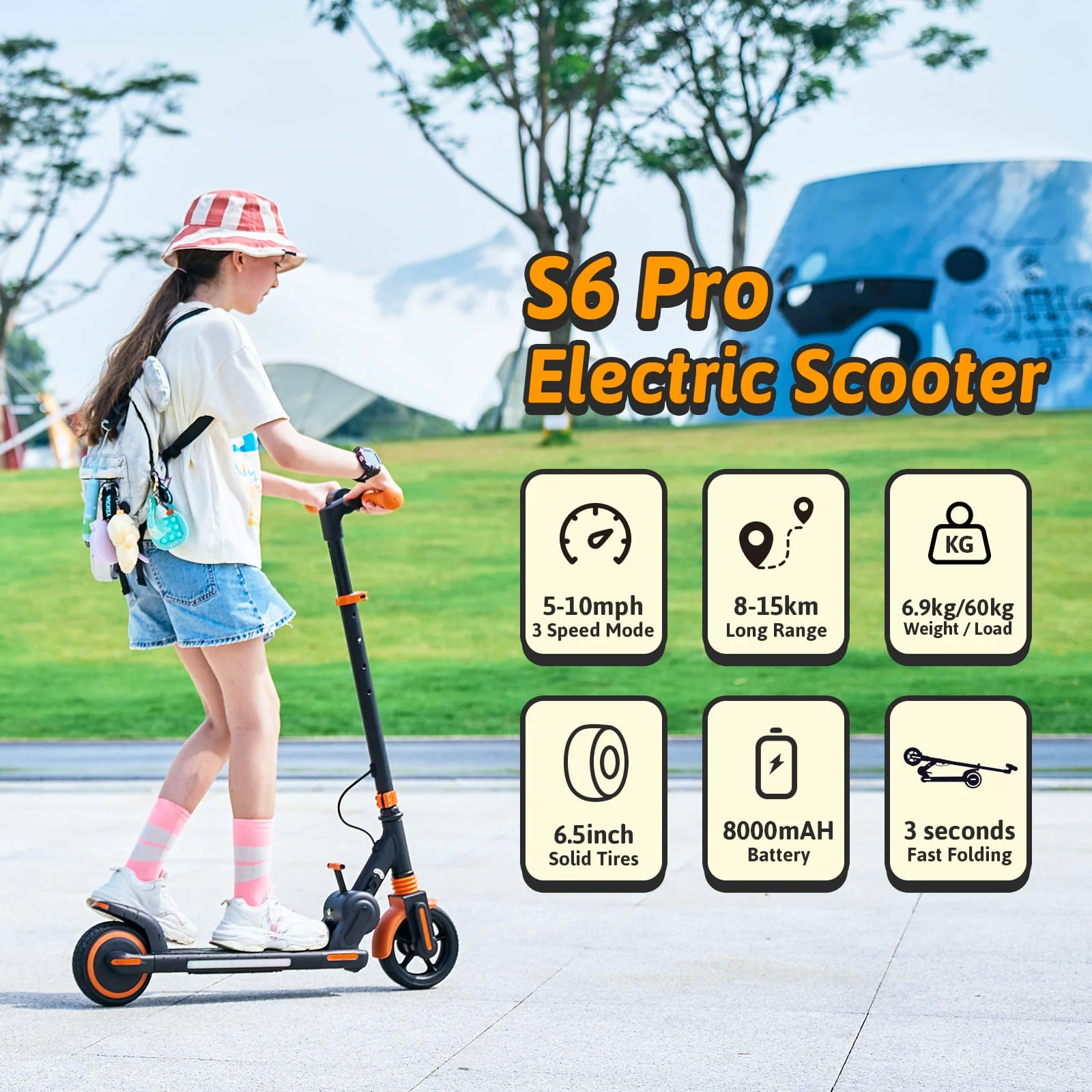 isinwheel® S4 Electric Scooter for Kids - Image 20