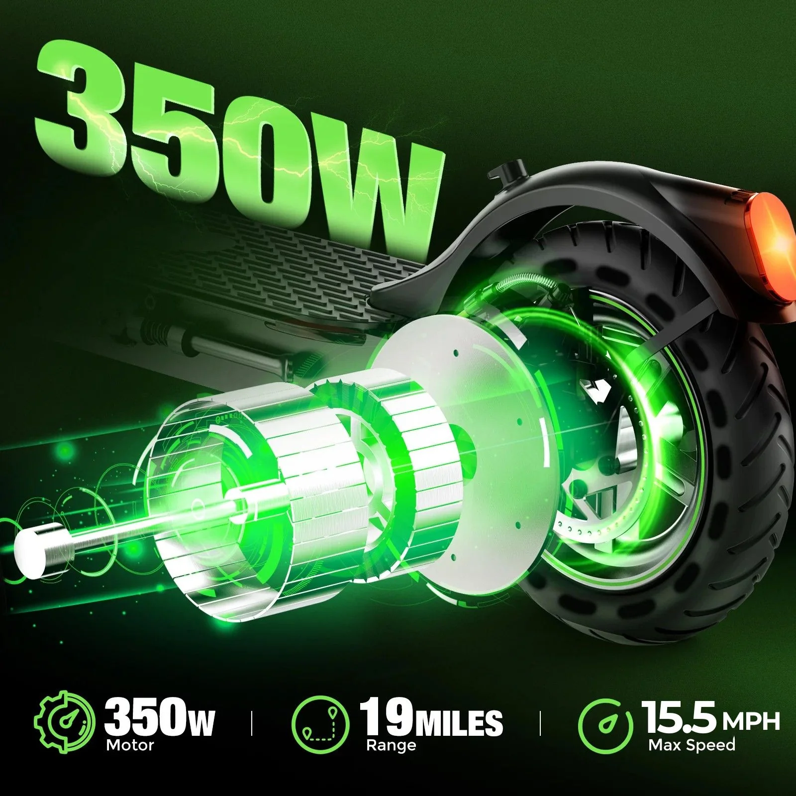 isinwheel® S9 Series Electric Scooter For Adults 350W - Image 3
