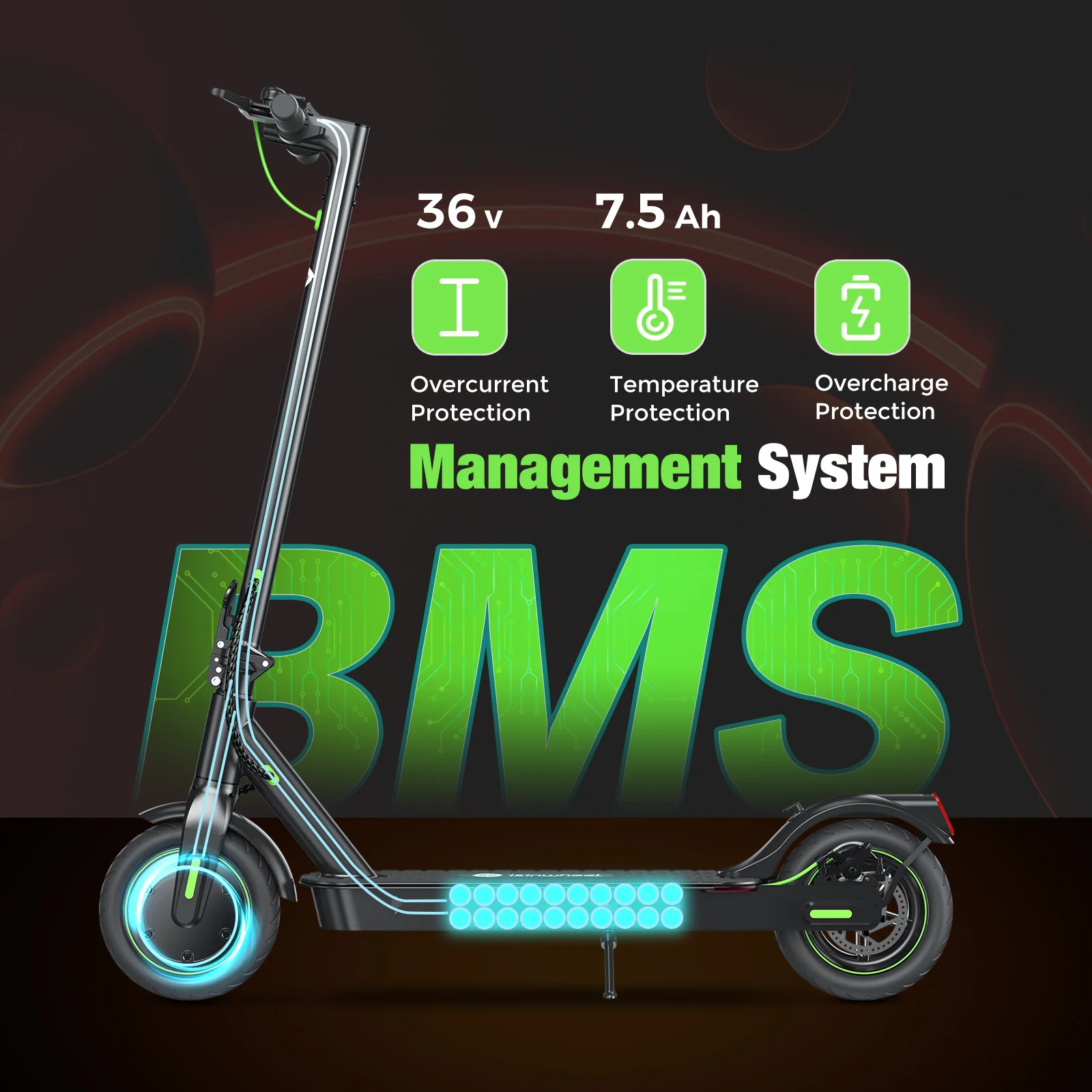 isinwheel® S9 Series Electric Scooter For Adults 350W - Image 8
