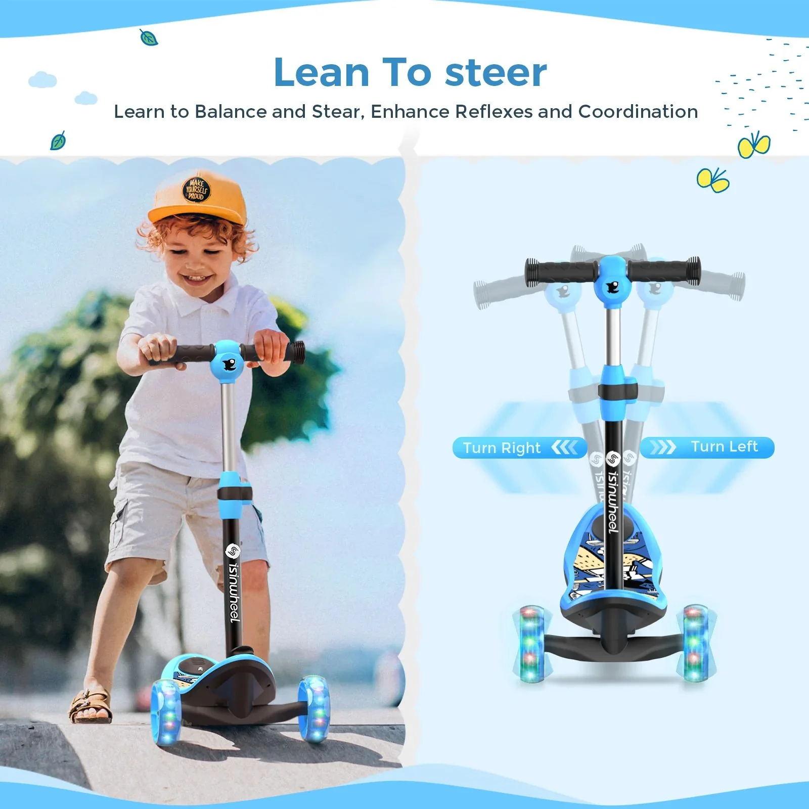 isinwheel M3 3 Wheel Kids Electric Scooter for boys aged 3-12 deal - Image 6