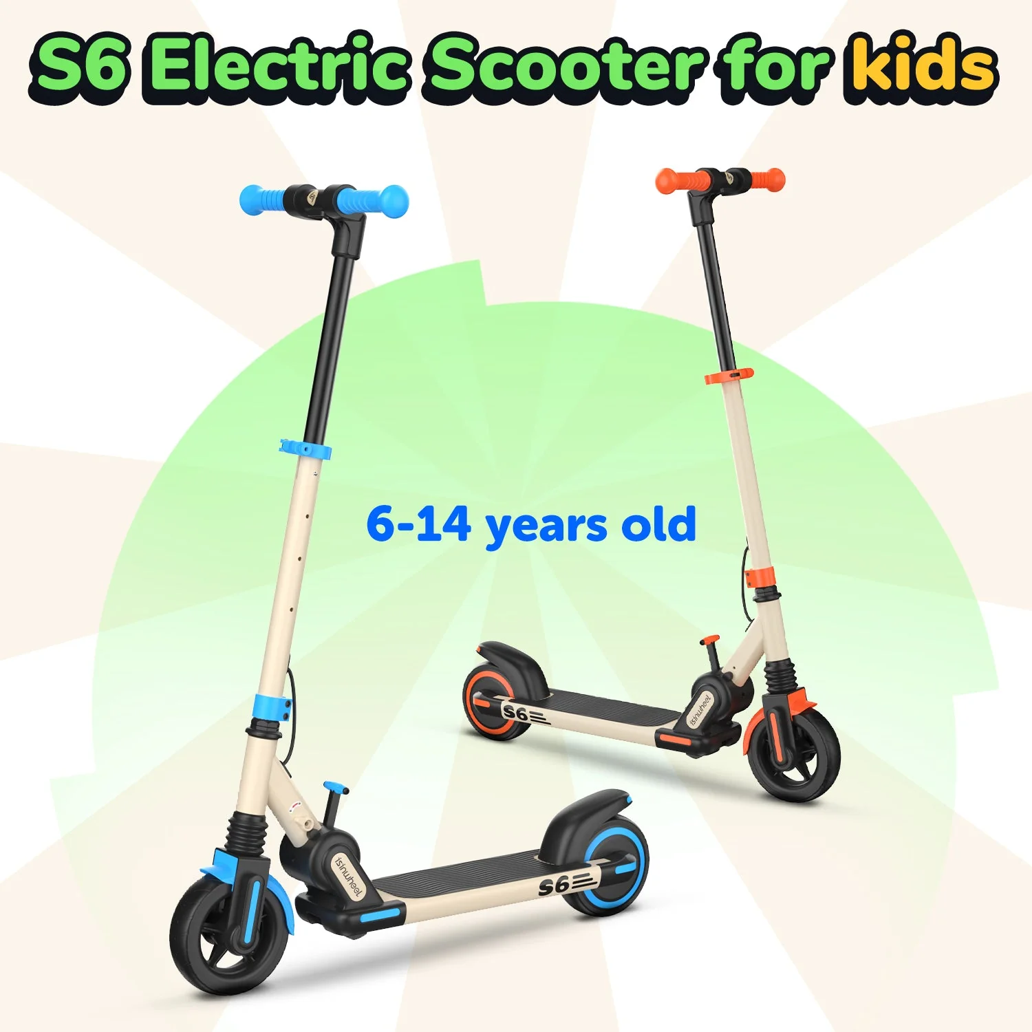 isinwheel S6 Kids Electric Scooter Height Adjustable Weekly Deal - Image 3