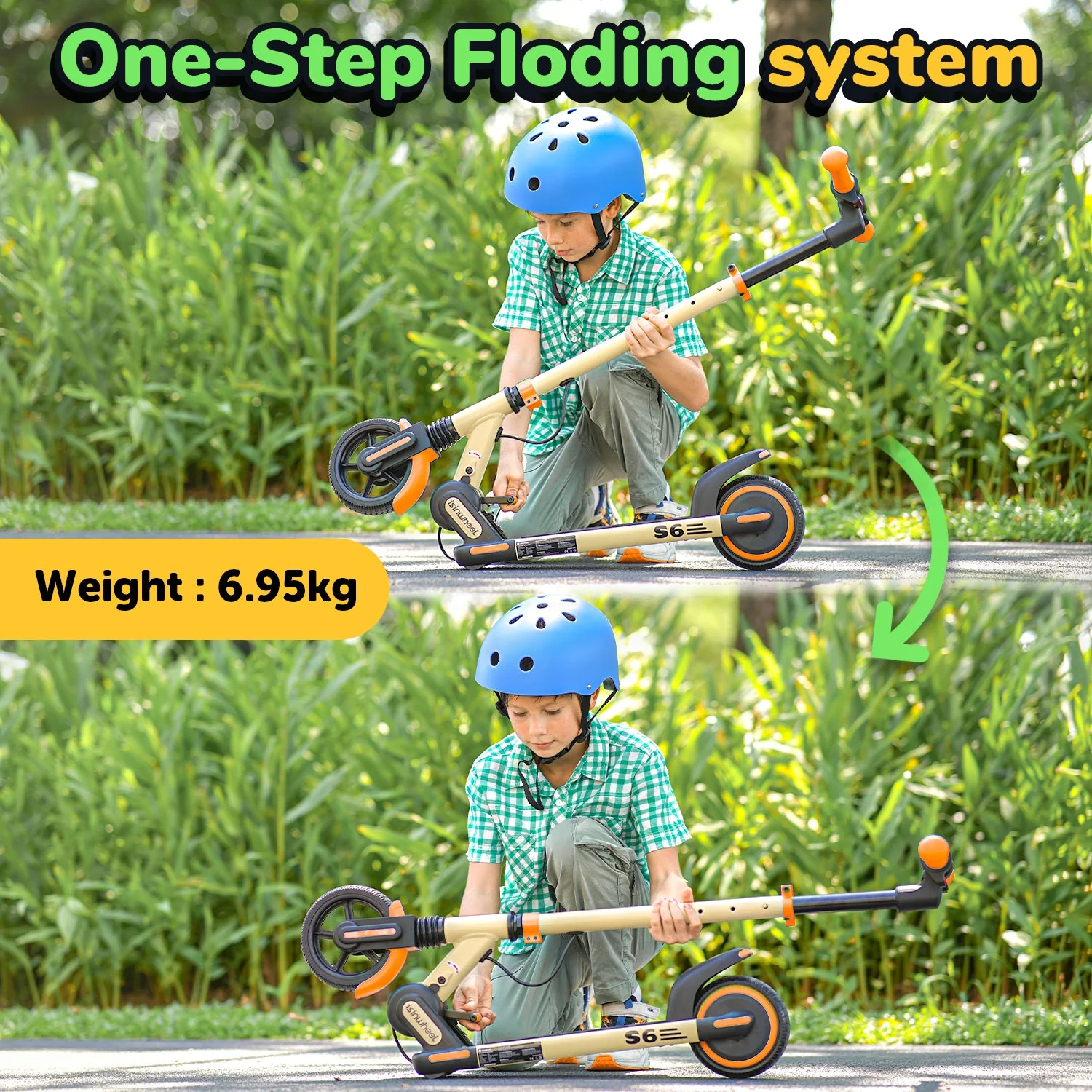 isinwheel S6 Kids Electric Scooter Height Adjustable Weekly Deal - Image 8