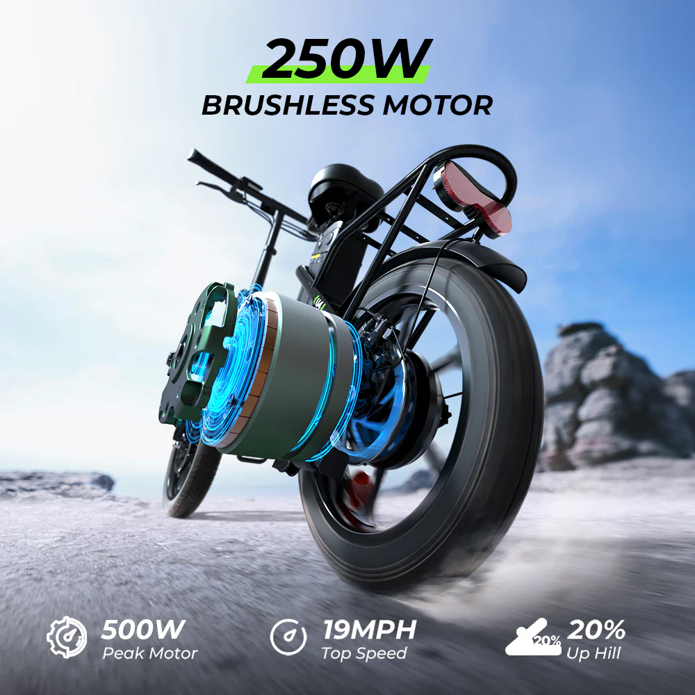 iSinwheel U4 Foldable Step-thru Electric Bike 500w 55Miles Range - Image 3