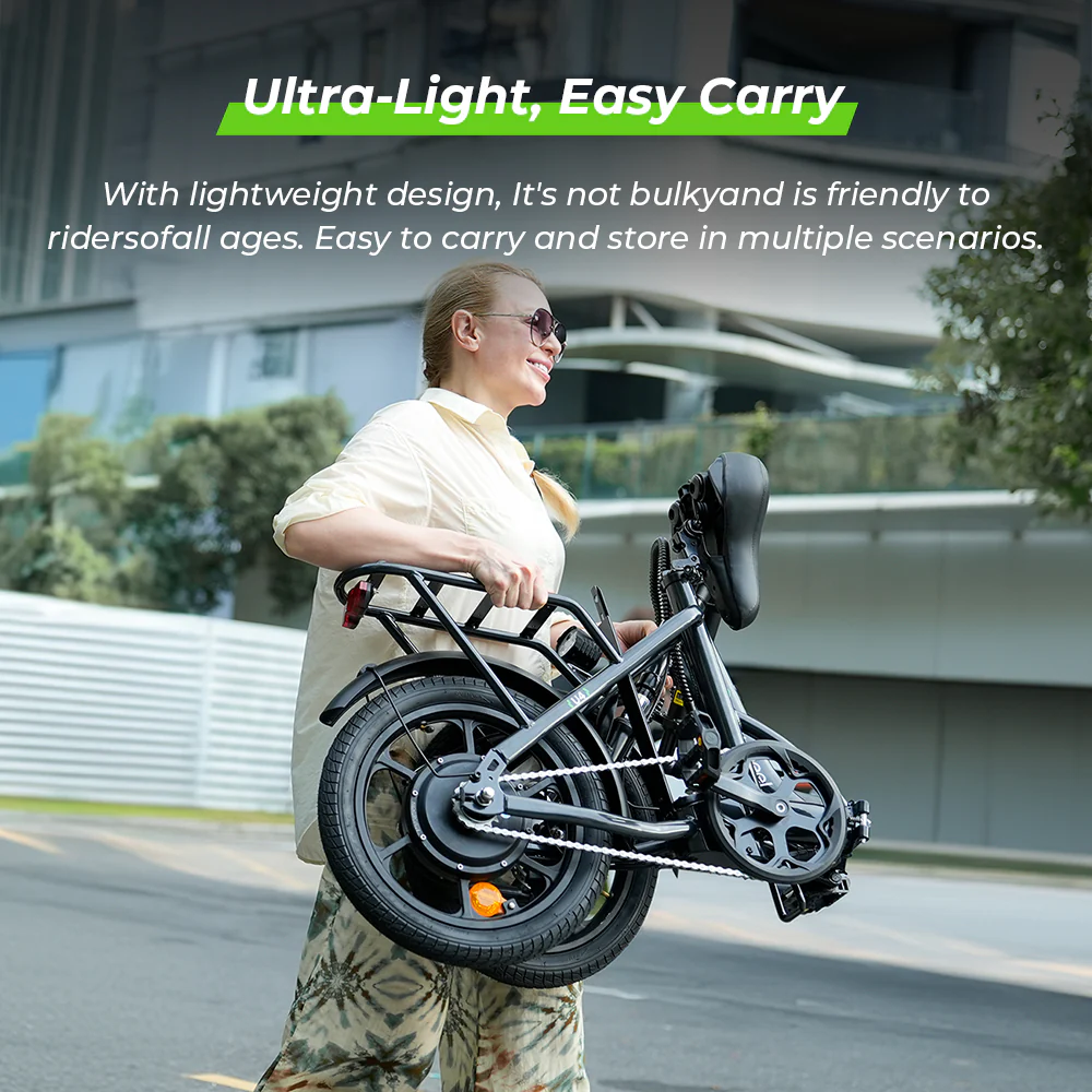 iSinwheel U4 Foldable Step-thru Electric Bike 500w 55Miles Range - Image 6